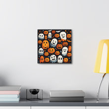 DistinctInk Canvas Wall Art with Spooky Halloween Night for Halloween