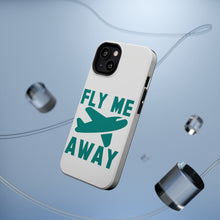 DistinctInk ToughCase for Apple iPhone, Compatible with MagSafe Charging - Fly Me Away - Travel