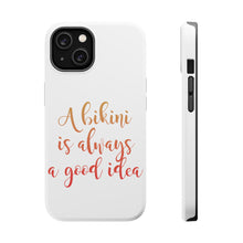DistinctInk ToughCase for Apple iPhone, Compatible with MagSafe Charging - A Bikini is Always a Good Idea