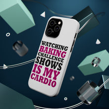 DistinctInk ToughCase for Apple iPhone, Compatible with MagSafe Charging - Watching Baking Shows is My Cardio