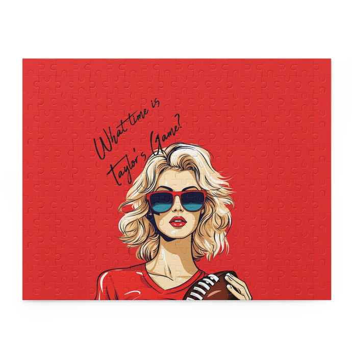 DistinctInk Jigsaw Puzzle with What Time Is Taylor's Game? design