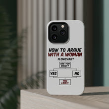 DistinctInk ToughCase for Apple iPhone, Compatible with MagSafe Charging - How To Argue With a Woman Flowchart
