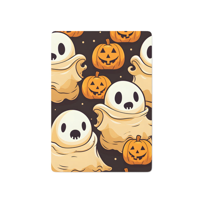 DistinctInk Playing / Poker Cards with Ghost Skeleton Pumpkin Pattern Design for Halloween