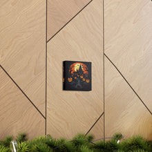 DistinctInk Canvas Wall Art with Darkness Falls on Halloween for Halloween