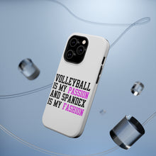 DistinctInk ToughCase for Apple iPhone, Compatible with MagSafe Charging - Volleyball is My Passion Spandex My Fashion