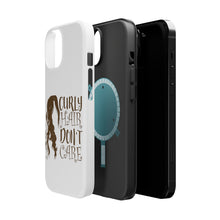 DistinctInk ToughCase for Apple iPhone, Compatible with MagSafe Charging - Curly Hair Don't Care