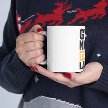 DistinctInk Glossy White Coffee / Tea Mug - Gym Now Tacos Later