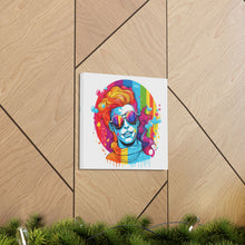 DistinctInk Canvas Wall Art with Leading with Courage and Grace for LGBTQ+ Pride