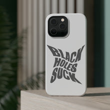 DistinctInk ToughCase for Apple iPhone, Compatible with MagSafe Charging - Black Holes Suck - Astronomy