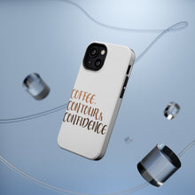 DistinctInk ToughCase for Apple iPhone, Compatible with MagSafe Charging - Coffee Contour & Confidence