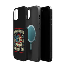 DistinctInk Tough Case for iPhone, Compatible with MagSafe Charging | Trump - Promises Made, Promises Kept | Conservative