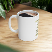 DistinctInk Glossy White Coffee / Tea Mug - Success Formula - Cigars & Coffee