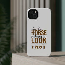 DistinctInk ToughCase for Apple iPhone, Compatible with MagSafe Charging - Horse Make My A$$ Look Fast