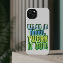 DistinctInk ToughCase for Apple iPhone, Compatible with MagSafe Charging - When in Doubt Twerk it Out