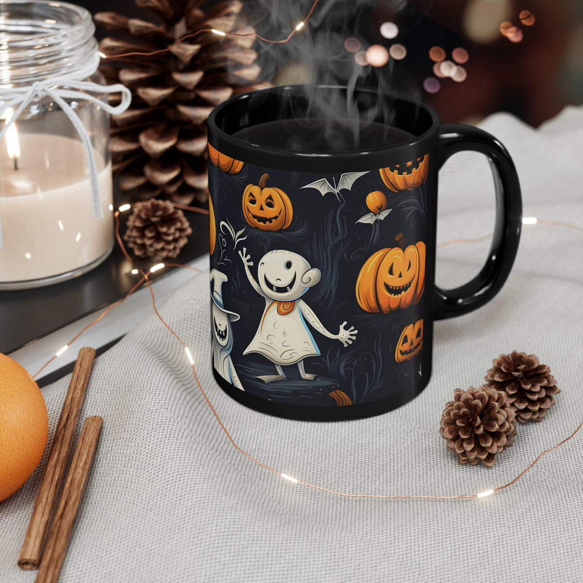 Black Coffee Mug - The Halloween Spell for Halloween, view 4