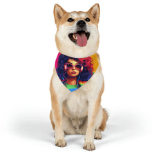 DistinctInk Adjustable Pet Banana Collar with Living a Full Life Design for LGBTQ+ Pride