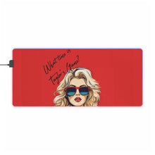 DistinctInk LED Gaming Mouse Pad with What Time Is Taylor's Game? design