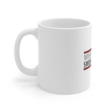 DistinctInk Glossy White Coffee / Tea Mug - Wish Together Swish Together Basketball