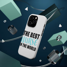 DistinctInk ToughCase for Apple iPhone, Compatible with MagSafe Charging - The Best Nurse In The World