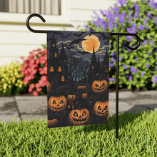 DistinctInk Garden & House Banner Flag with Spooky All Hallows' Eve Design for Halloween