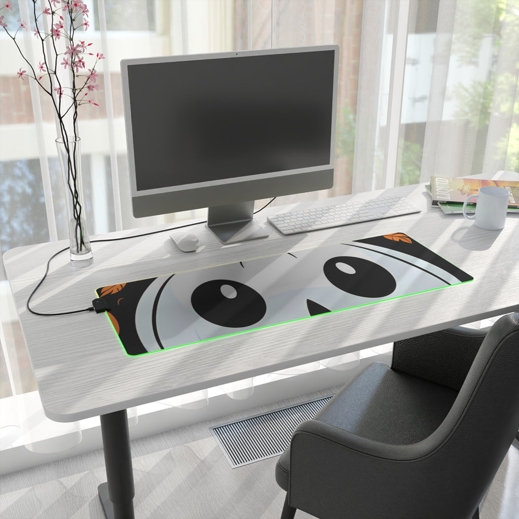 LED Gaming Mouse Pad with Ghost Skeleton Cartoon Pumpkin Design for Halloween, view 22