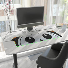 DistinctInk LED Gaming Mouse Pad with Ghost Skeleton Cartoon Pumpkin Design for Halloween
