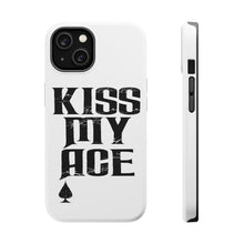 DistinctInk ToughCase for Apple iPhone, Compatible with MagSafe Charging - Kiss My ACE - Poker Blackjack Gambling