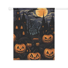 DistinctInk Garden & House Banner Flag with Spooky All Hallows' Eve Design for Halloween