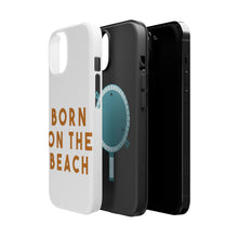 DistinctInk ToughCase for Apple iPhone, Compatible with MagSafe Charging - Born on the Beach