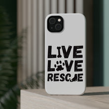 DistinctInk ToughCase for Apple iPhone, Compatible with MagSafe Charging - Live Love Rescue - Dog Paw