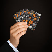 DistinctInk Playing Poker Cards with Haunted Harvest Time Design for Halloween