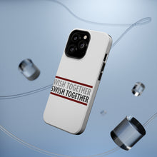 DistinctInk ToughCase for Apple iPhone, Compatible with MagSafe Charging - Wish Together Swish Together Basketball