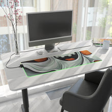 DistinctInk LED Gaming Mouse Pad with Silly Specter Sprites Design for Halloween
