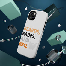 DistinctInk ToughCase for Apple iPhone, Compatible with MagSafe Charging - Beards, Babes And BBQ