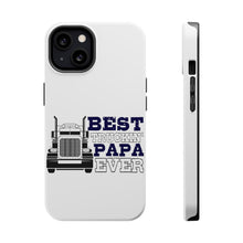 DistinctInk ToughCase for Apple iPhone, Compatible with MagSafe Charging - Best Truckin' Papa Ever