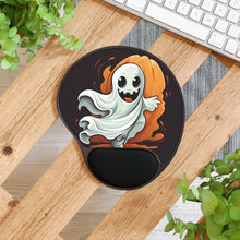 DistinctInk Mouse Pad with Wrist Rest  with Silly Specter Sprites Design for Halloween