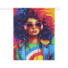 DistinctInk Garden & House Banner Flag with Living a Full Life Design for LGBTQ+ Pride