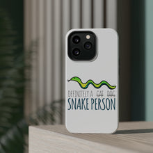 DistinctInk ToughCase for Apple iPhone, Compatible with MagSafe Charging - Definitely a Snake Person