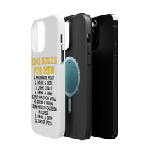 DistinctInk ToughCase for Apple iPhone, Compatible with MagSafe Charging - BBQ Rules for Men
