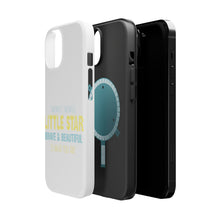 DistinctInk ToughCase for Apple iPhone, Compatible with MagSafe Charging - Twinkle Little Star Brave & Beautiful You Are