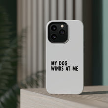 DistinctInk ToughCase for Apple iPhone, Compatible with MagSafe Charging - Tell Me It's Just a Dog - You're an Idiot