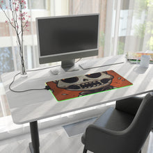 DistinctInk LED Gaming Mouse Pad with Skelly's Halloween Bash Design for Halloween