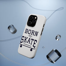 DistinctInk ToughCase for Apple iPhone, Compatible with MagSafe Charging - Born to Skate - Skating