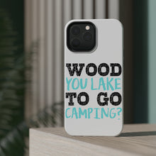 DistinctInk ToughCase for Apple iPhone, Compatible with MagSafe Charging - Wood You Lake to Go Camping