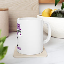 DistinctInk Glossy White Coffee / Tea Mug - One Girl Who Would Rather Wear Boots Than Heels