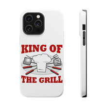 DistinctInk ToughCase for Apple iPhone, Compatible with MagSafe Charging - King of the Grill BBQ Barbecue