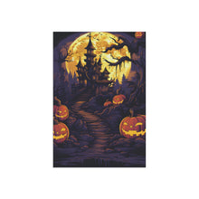 DistinctInk Garden & House Banner / Flag with Ghostly Ghouls in the Graveyard Design for Halloween
