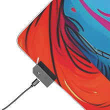 DistinctInk LED Gaming Mouse Pad with Leading with Courage and Grace Design for LGBTQ+ Pride