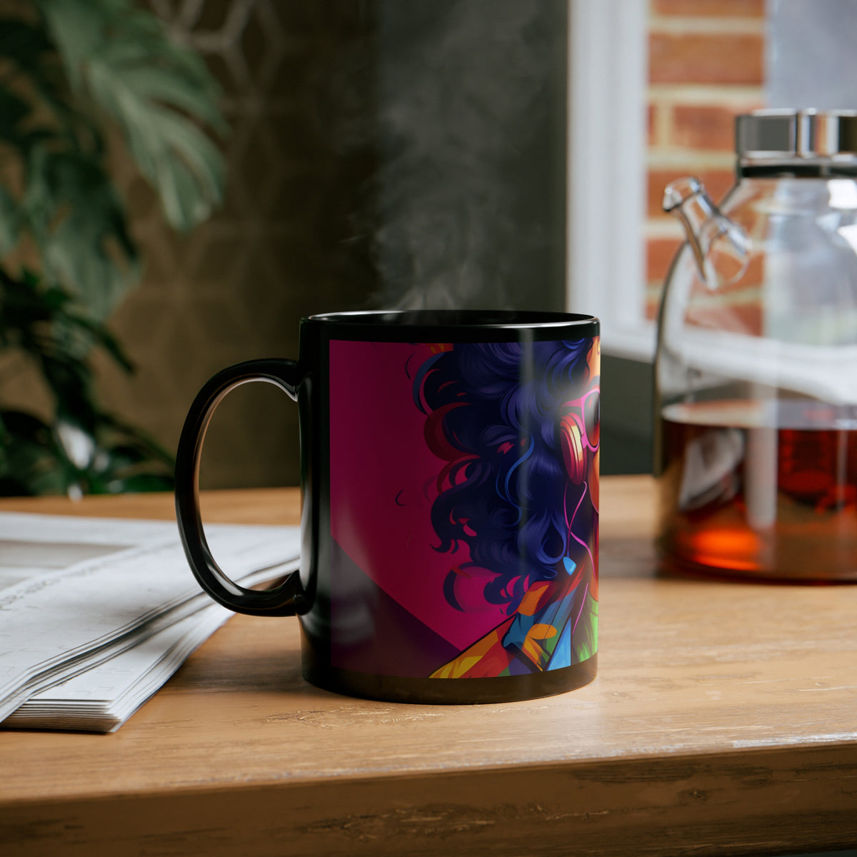 Black Coffee Mug - Living a Full Life for LGBTQ+ Pride, view 6
