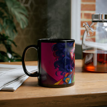 DistinctInk Black Coffee Mug - Living a Full Life for LGBTQ+ Pride